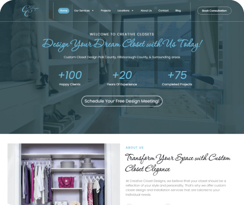 Creative Closets Designs